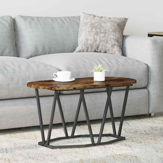 vidaXL Coffee Table Smoked Oak 80 x 40 x 40.5 cm