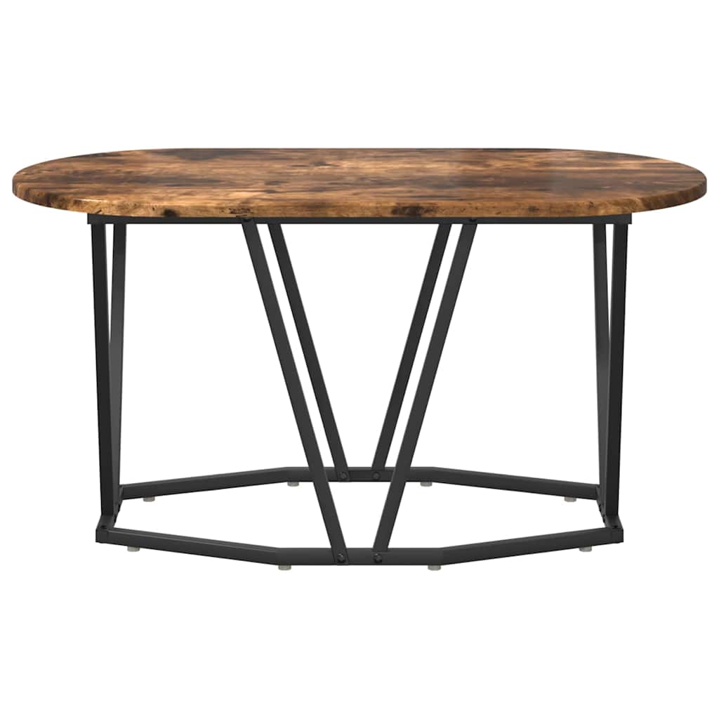 vidaXL Coffee Table Smoked Oak 80 x 40 x 40.5 cm