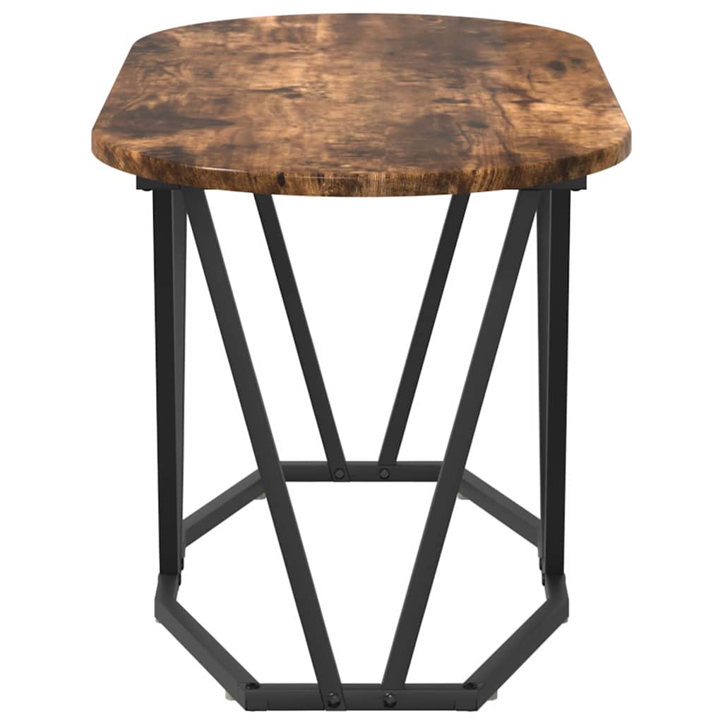 vidaXL Coffee Table Smoked Oak 80 x 40 x 40.5 cm