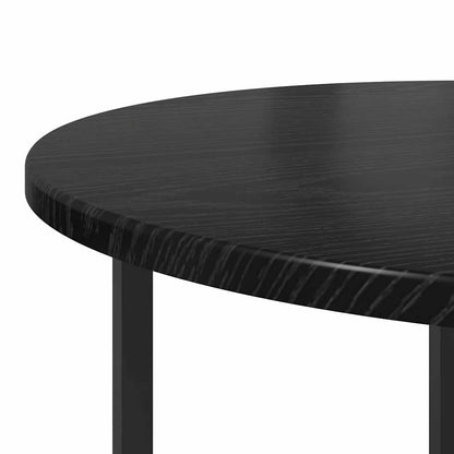 vidaXL Side Table Set 2 pcs Black Oak