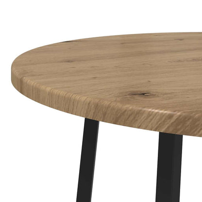 vidaXL Side Table Set with Shelf 2 pcs Artisan Oak and Black