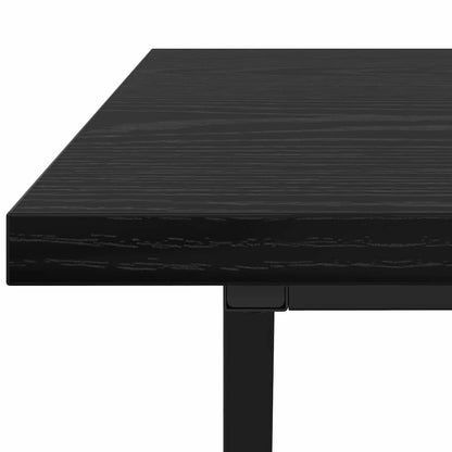 vidaXL Coffee Table Black Oak 100 x 50 x 40 cm