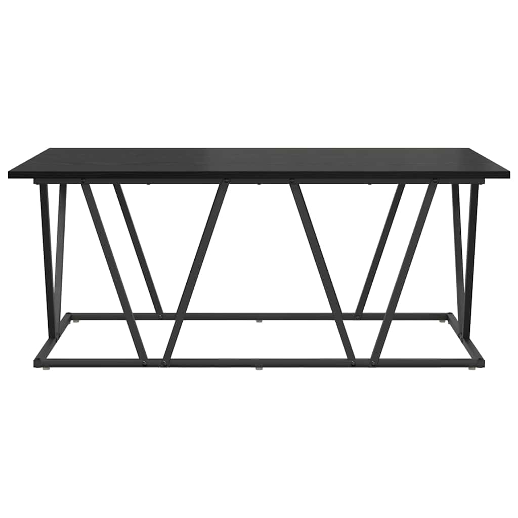 vidaXL Coffee Table Black Oak 100 x 50 x 40 cm