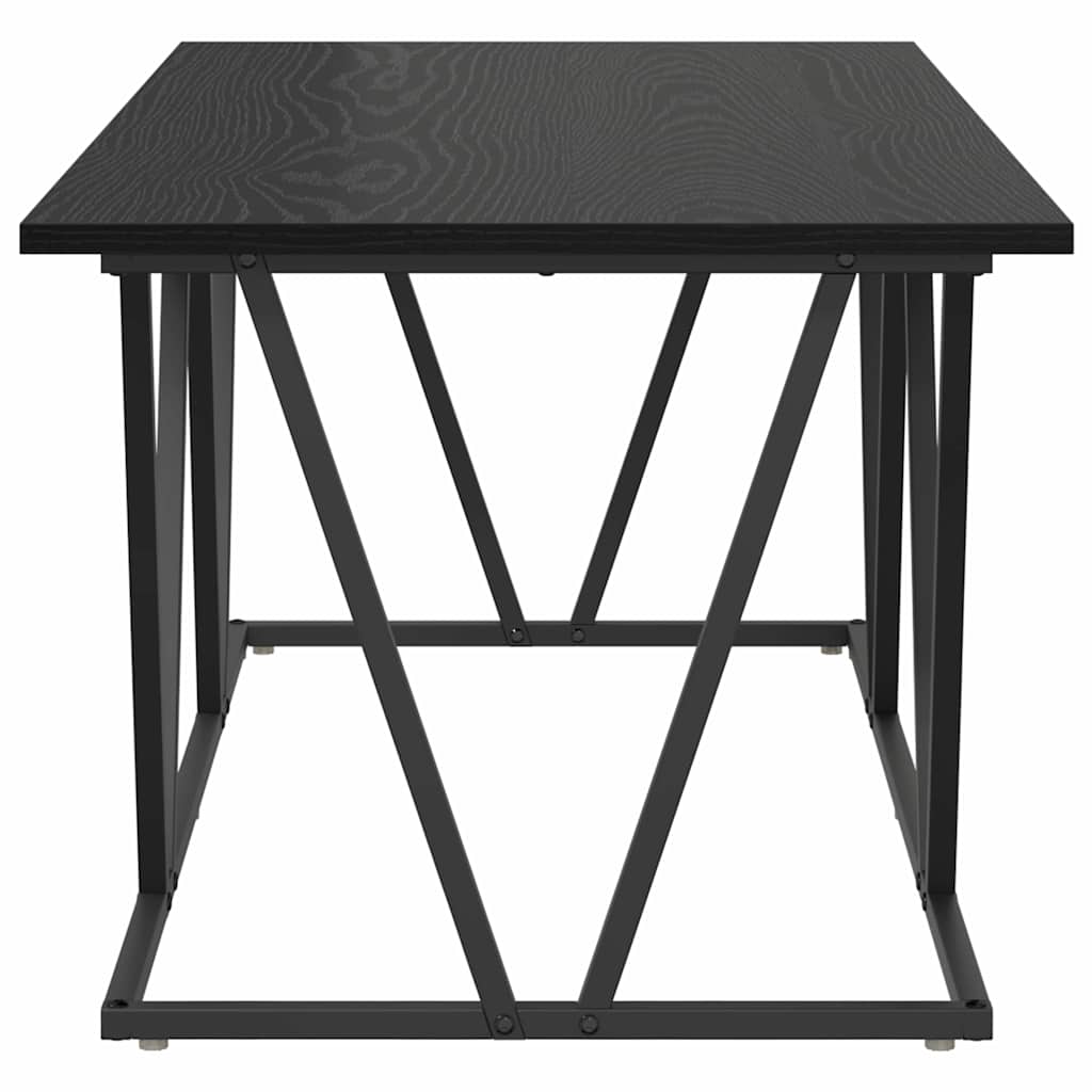 vidaXL Coffee Table Black Oak 100 x 50 x 40 cm
