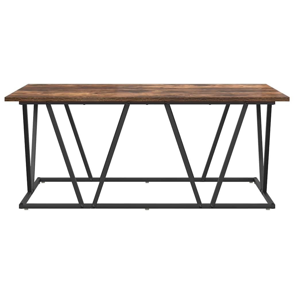 vidaXL Coffee Table Smoked Oak 100 x 50 x 40 cm
