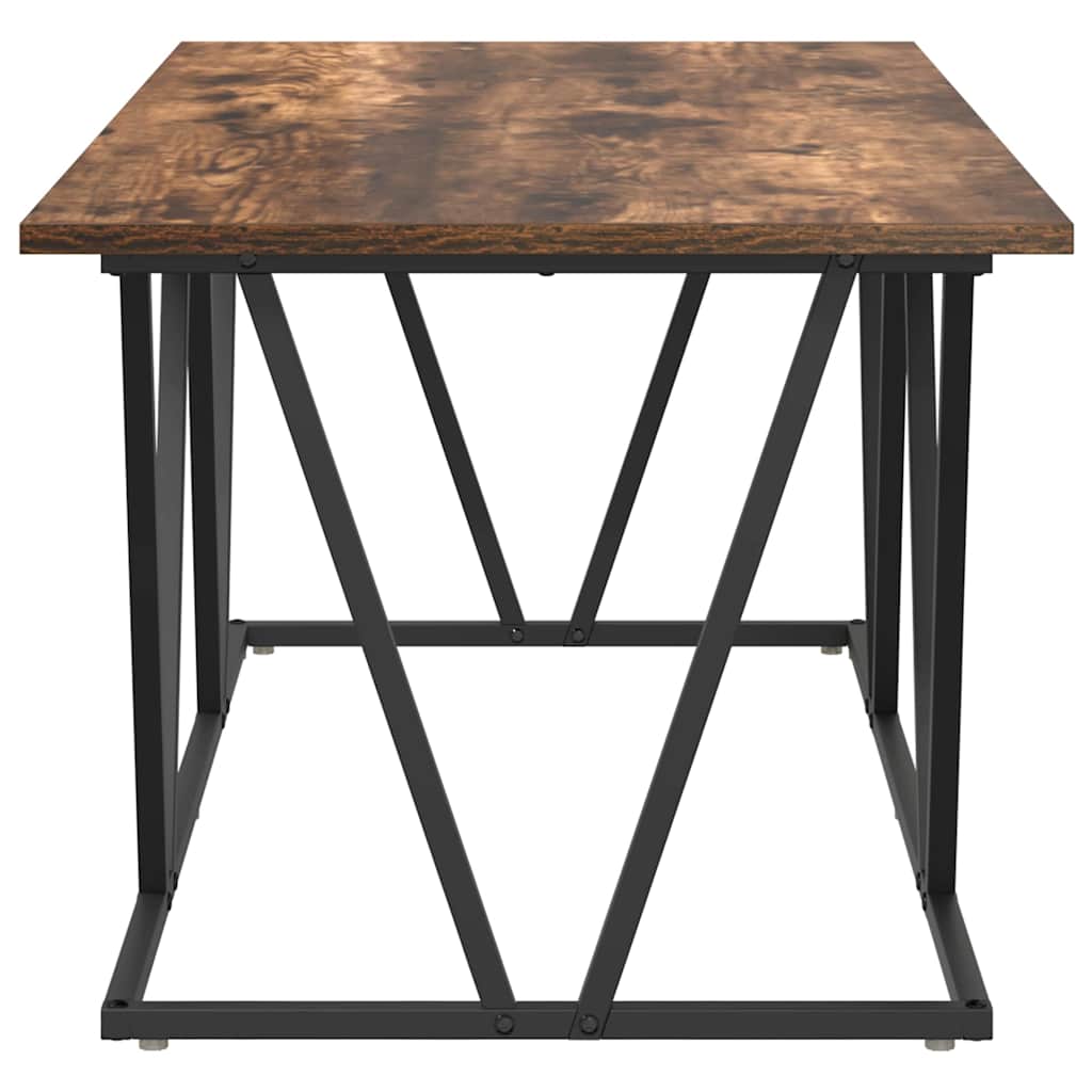 vidaXL Coffee Table Smoked Oak 100 x 50 x 40 cm
