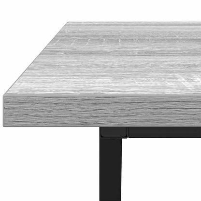 vidaXL Coffee Table Grey 100 x 50 x 40 cm Engineered Wood and Metal