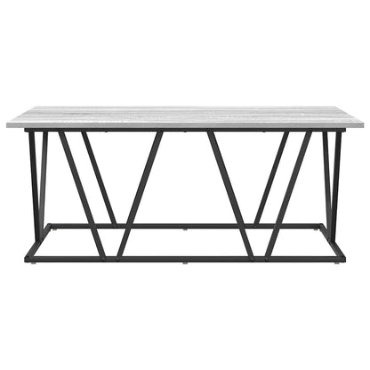 vidaXL Coffee Table Grey 100 x 50 x 40 cm Engineered Wood and Metal