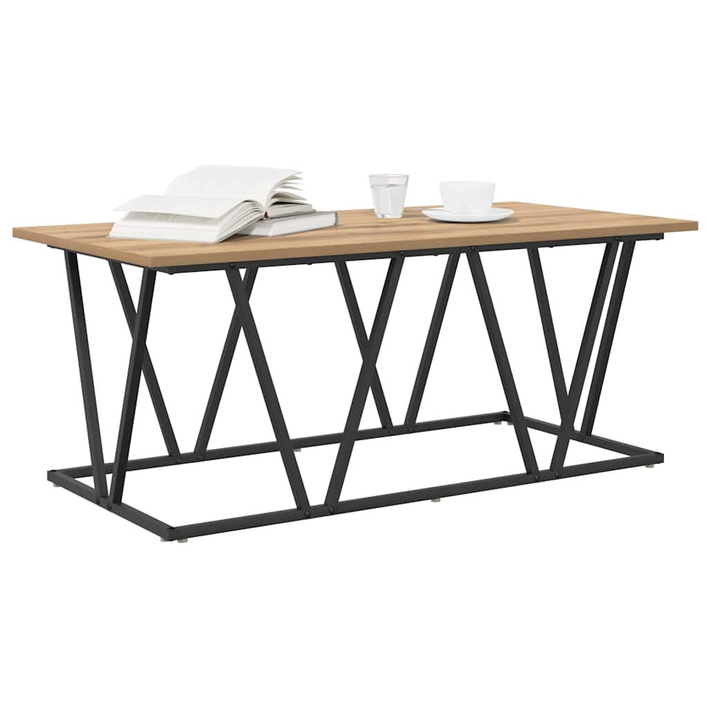 vidaXL Coffee Table Artisan Oak 100 x 50 x 40 cm