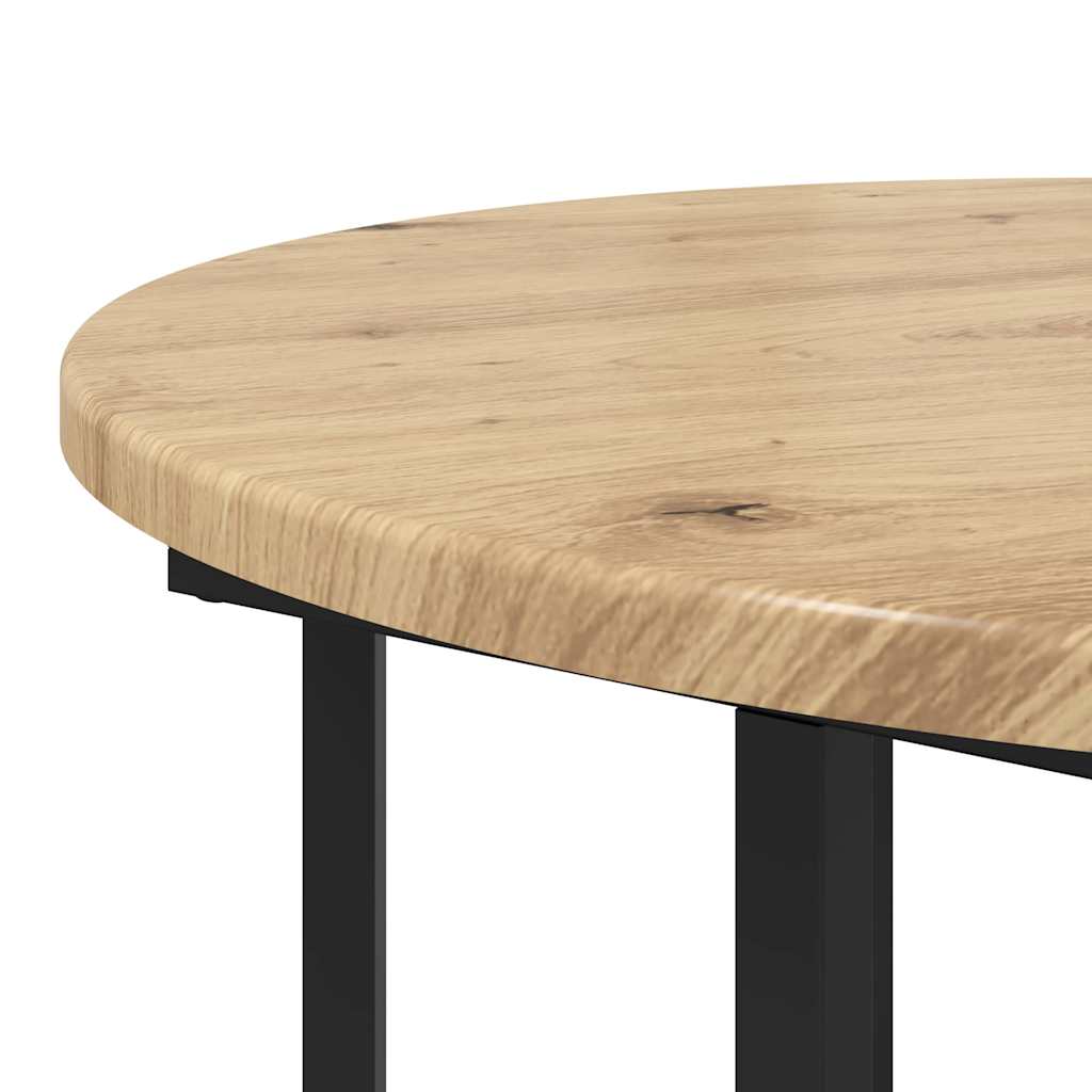 vidaXL Side Table Set with Shelf 2 pcs Brown