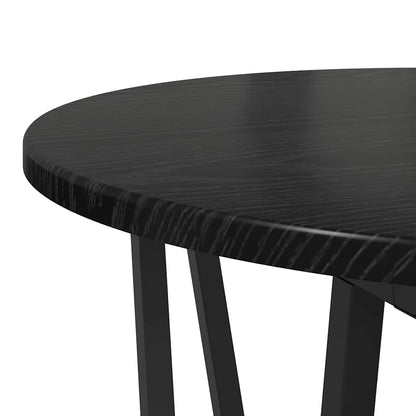 vidaXL Side Table Set 2 pcs Black Oak