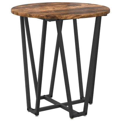 vidaXL Side Table Set 2 pcs Smoked Oak and Black