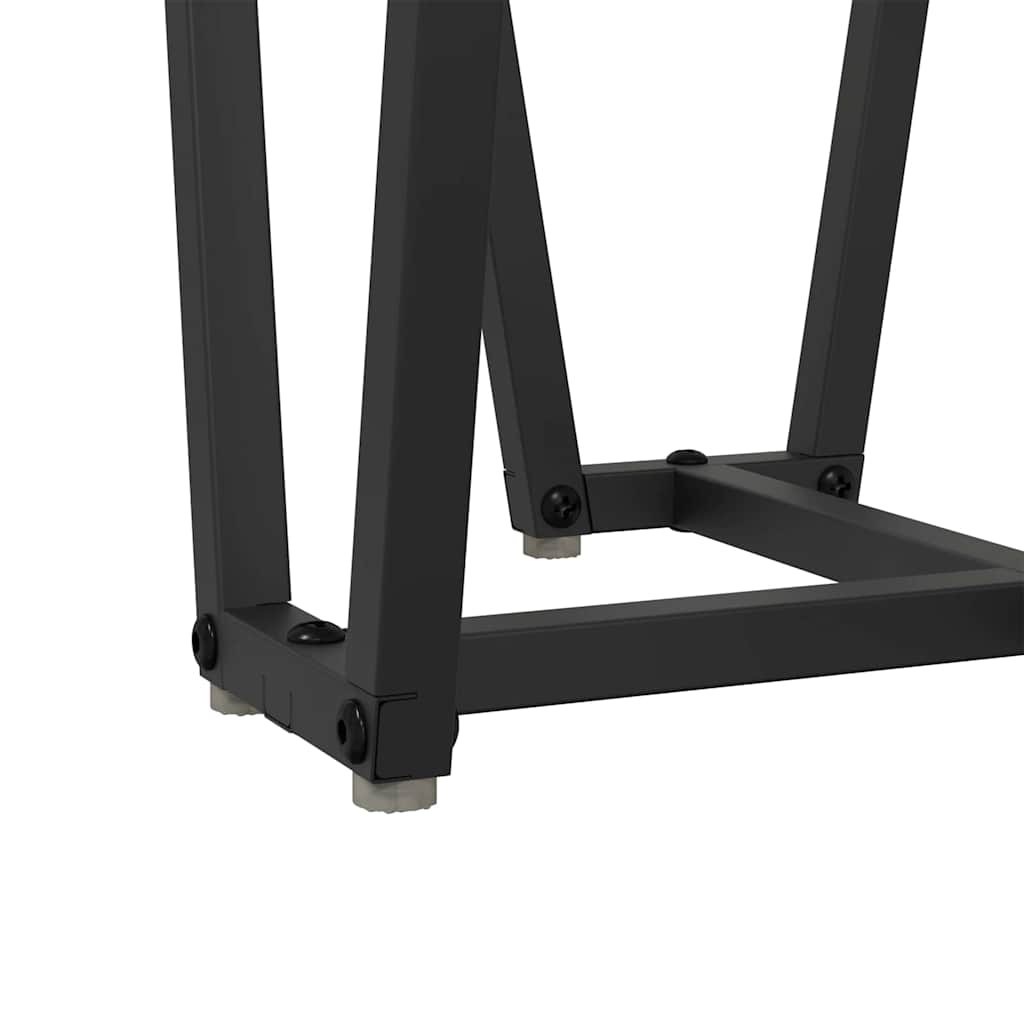 vidaXL Side Table Set 2 pcs Old Wood and Black