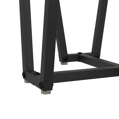 vidaXL Side Table Set 2 pcs Old Wood and Black