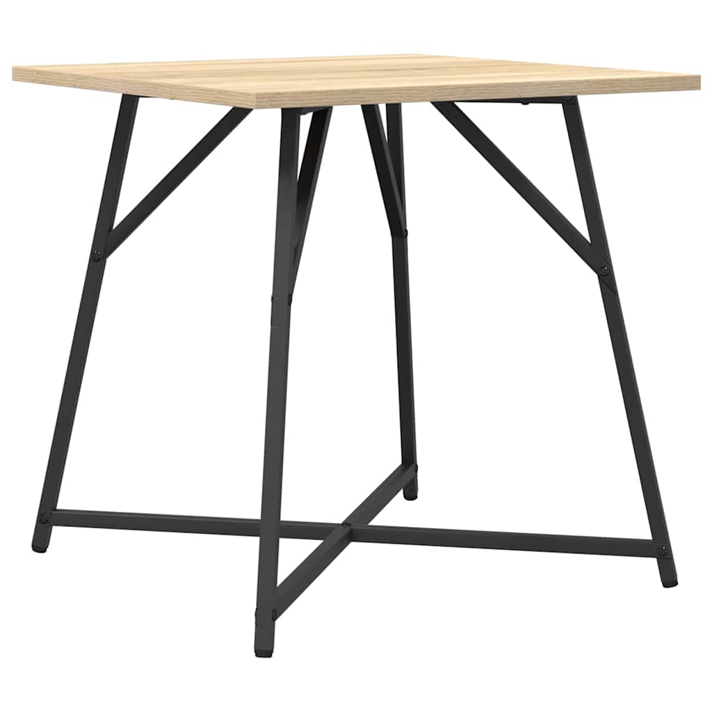 vidaXL Side Table Set 2 pcs Sonoma Oak and Black