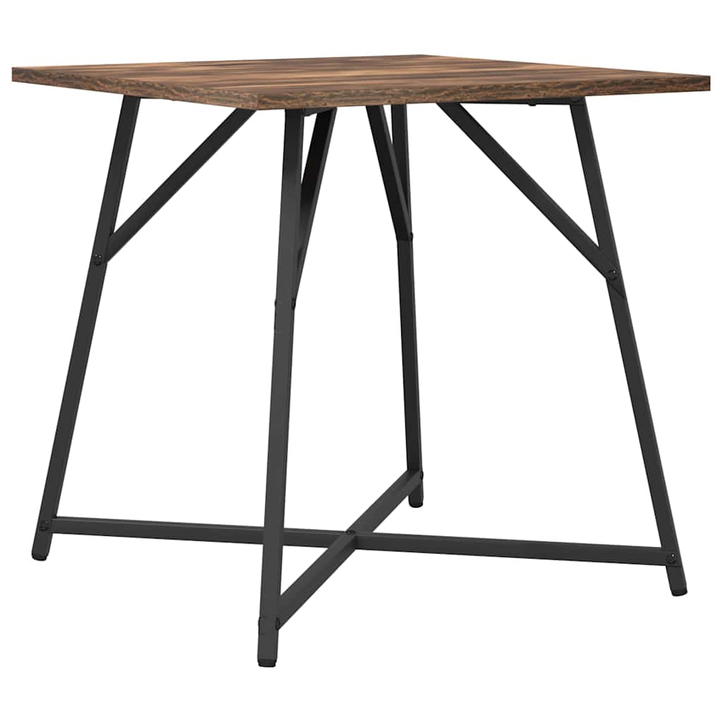 vidaXL Side Table Set 2 pcs Smoked Oak and Black