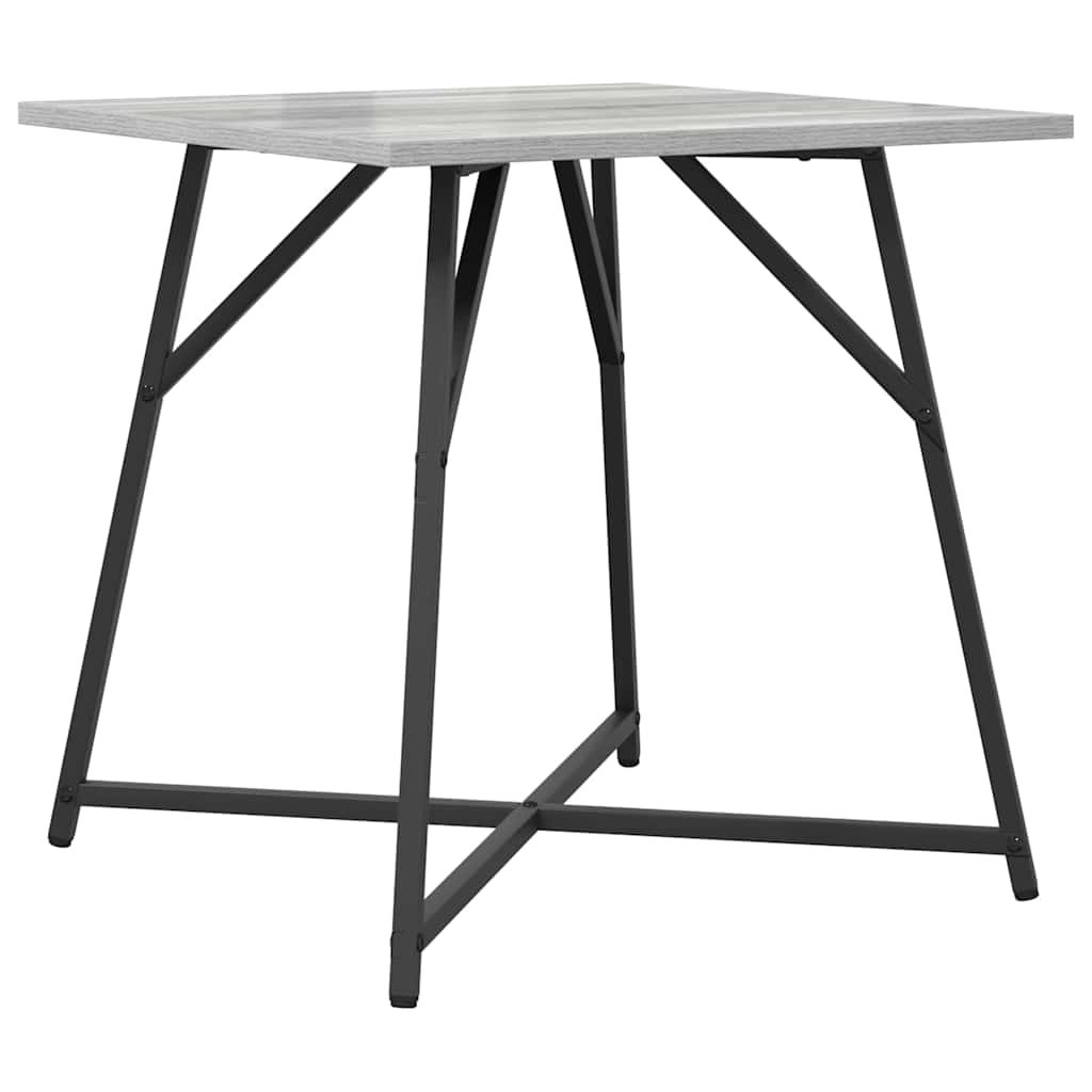 vidaXL Side Table Set 2 pcs Grey Sonoma and Black