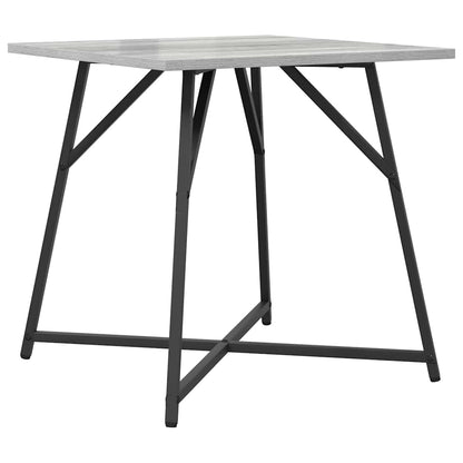 vidaXL Side Table Set 2 pcs Grey Sonoma and Black