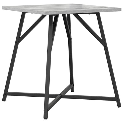 vidaXL Side Table Set 2 pcs Grey Sonoma and Black
