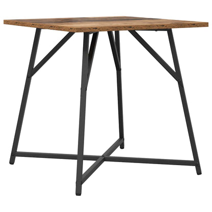 vidaXL Side Table Set 2 pcs Old Wood and Black