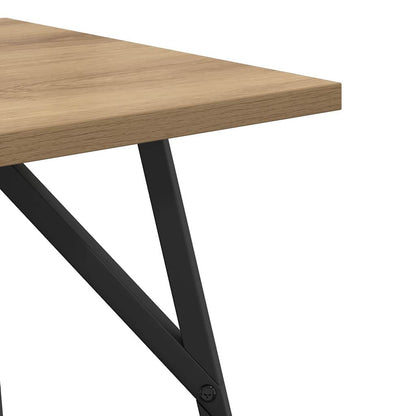 vidaXL Side Table Set 2 pcs Artisan Oak and Black