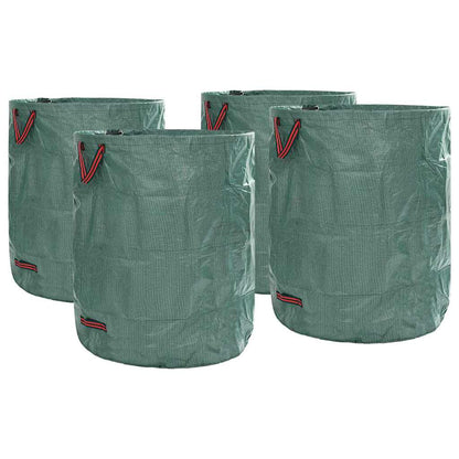 vidaXL Garden Waste Bags 4 pcs 500 L Green Polypropylene