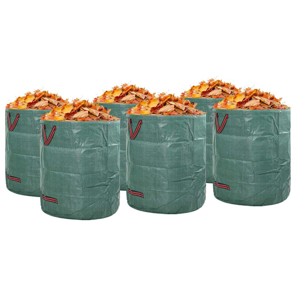 vidaXL Garden Waste Bags 12 pcs Green 45 x 45 x 76 cm Polypropylene