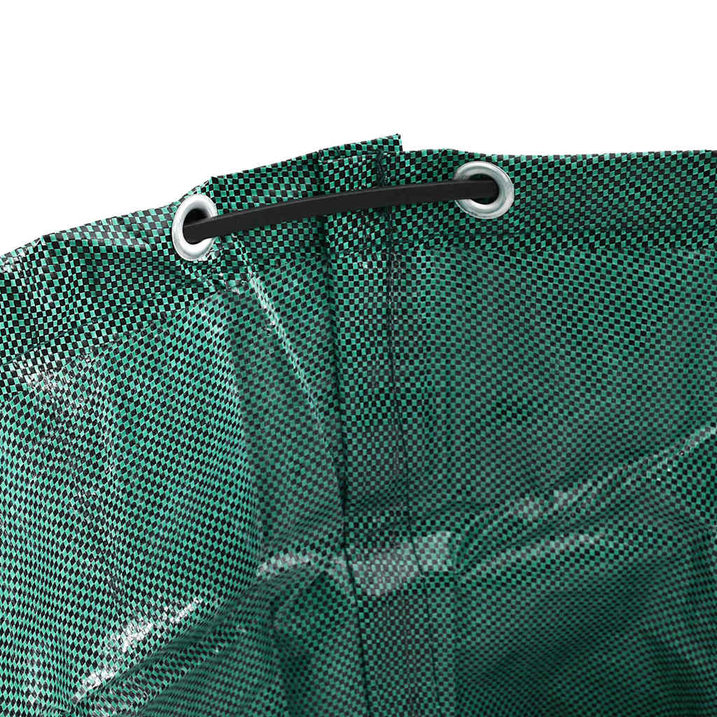vidaXL Garden Waste Bags 12 pcs Green 66 x 66 x 83.5 cm Polypropylene