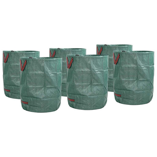 vidaXL Garden Waste Bags 12 pcs 300 L Green Polypropylene