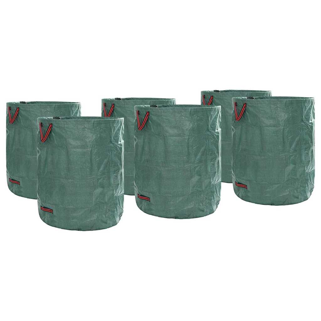 vidaXL Garden Waste Bags 12 pcs Green 79 x 79 x 99.5 cm Polypropylene
