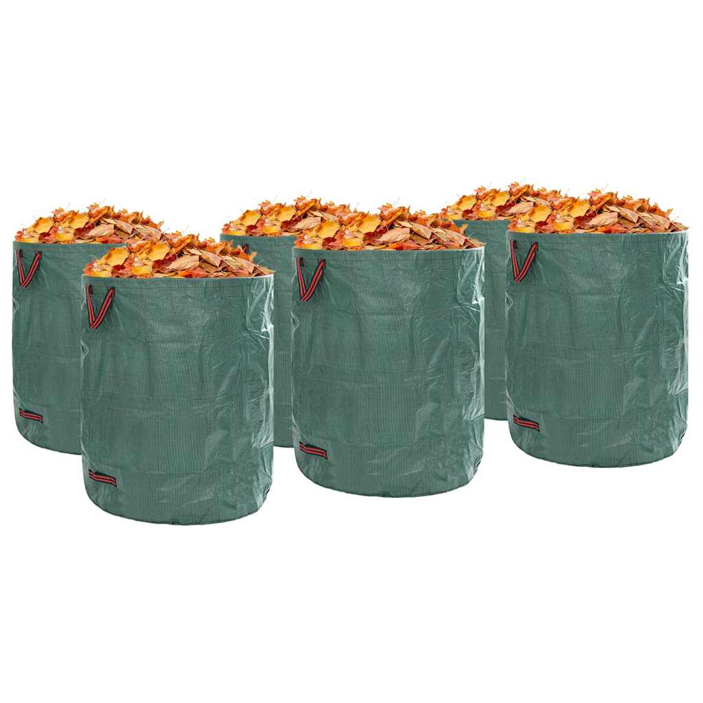 vidaXL Garden Waste Bags 12 pcs Green 79 x 79 x 99.5 cm Polypropylene