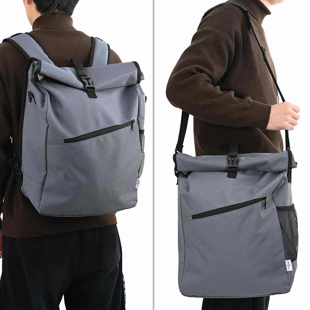 vidaXL Bicycle Bag Grey 33 x 16 x 60 cm Polyester