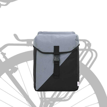 vidaXL Bicycle Bag Grey and Black 31.5 x 15.5 x 40 cm Polyester