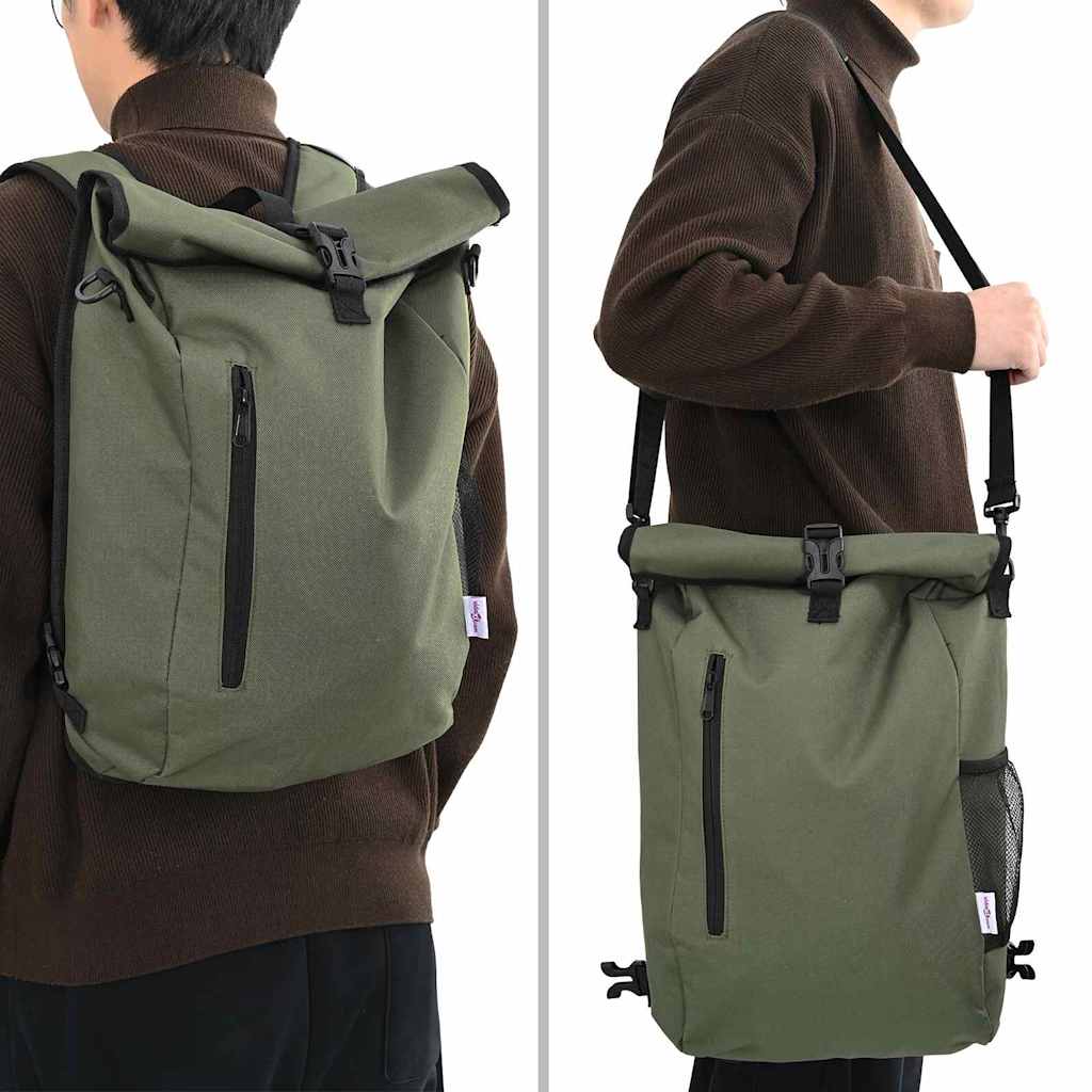 vidaXL Bicycle Bag Olive 31 x 13 x 58 cm Polyester
