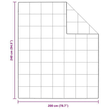 vidaXL Summer Duvet White 240 x 200 cm Feather