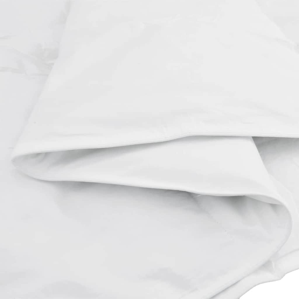 vidaXL Summer Duvet White 155 x 220 cm Feather