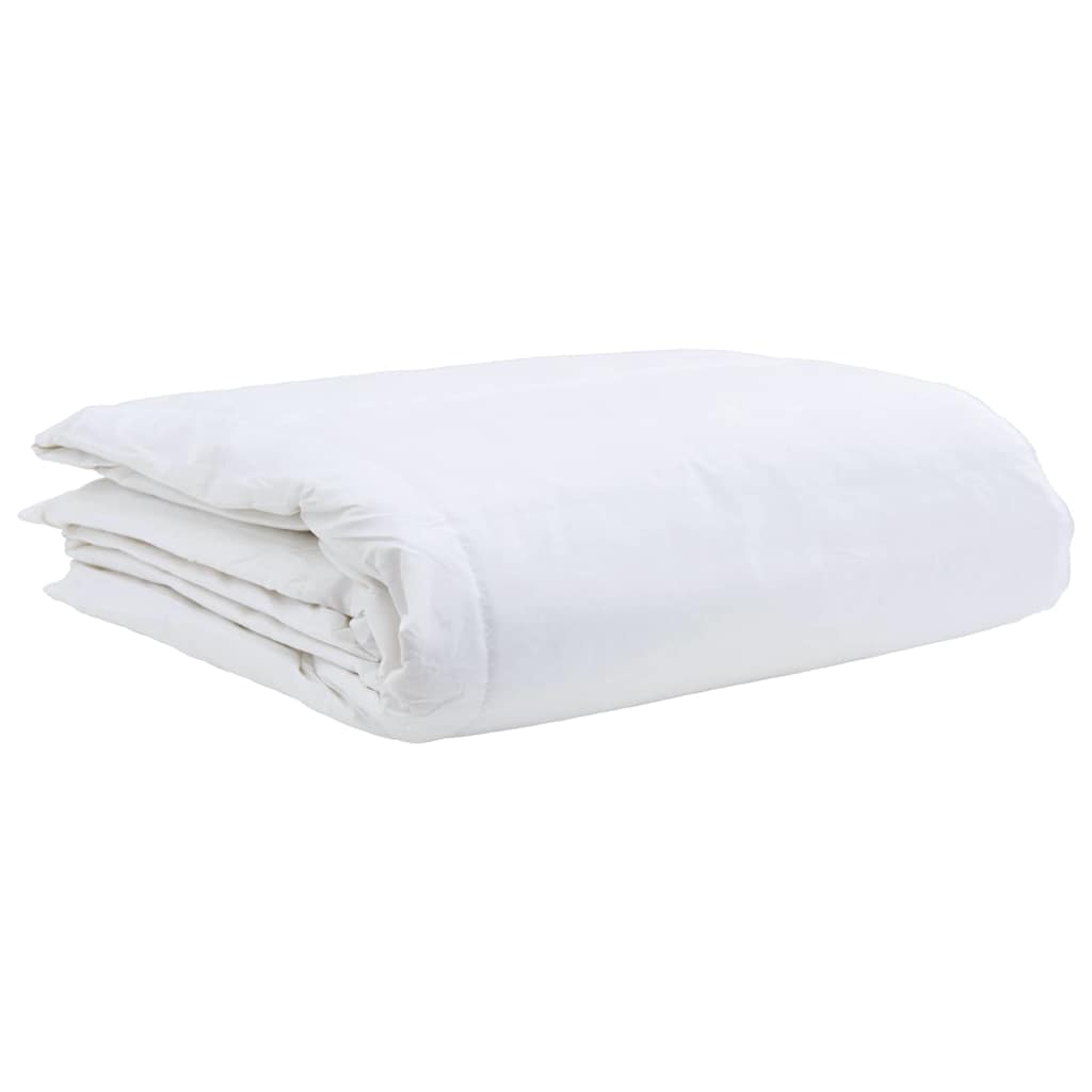 vidaXL Summer Duvet White 155 x 220 cm Feather