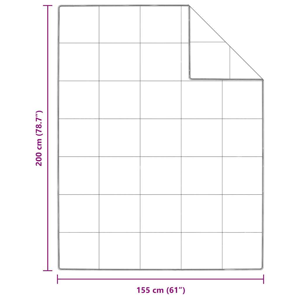 vidaXL Winter Duvet White 155 x 200 cm Down