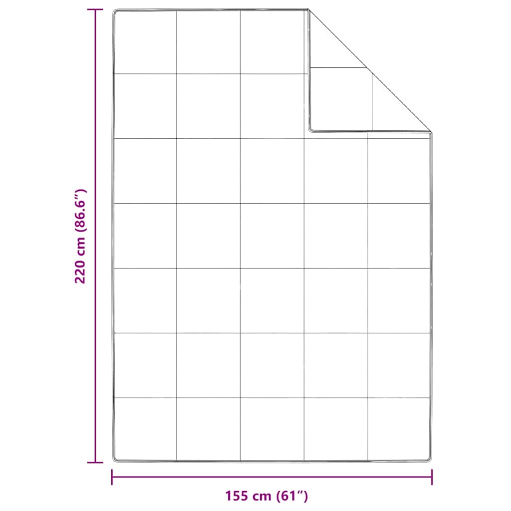 vidaXL Winter Duvet White 155 x 220 cm Down