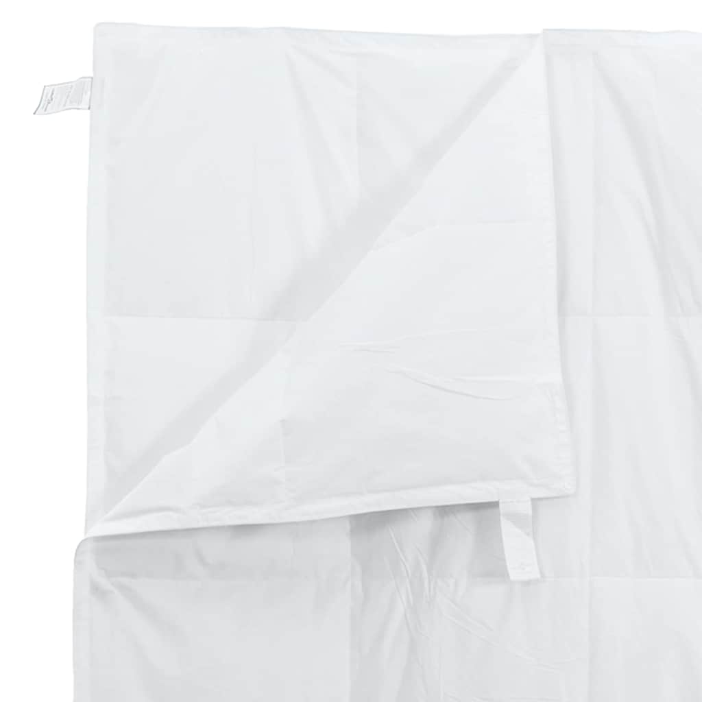 vidaXL 2-in-1 Duvet White 140 x 200 cm Down