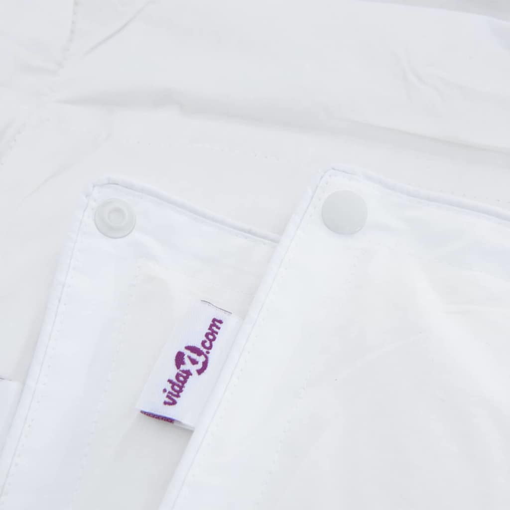 vidaXL 2-in-1 Duvet White 135 x 220 cm Down
