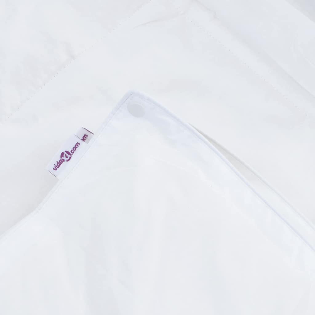 vidaXL 2-in-1 Duvet White 135 x 220 cm Down