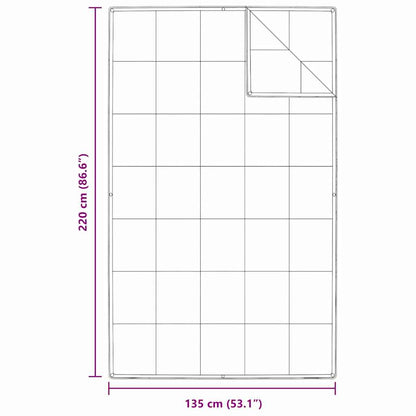 vidaXL 2-in-1 Duvet White 135 x 220 cm Down