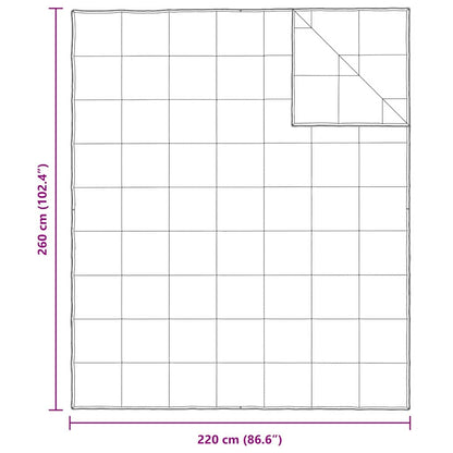 vidaXL 2-in-1 Duvet White 260 x 220 cm Down