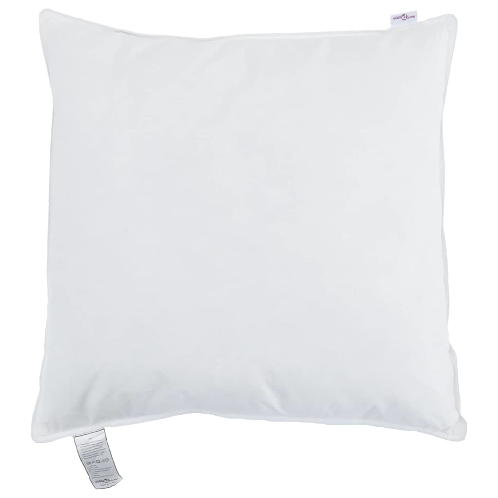 vidaXL Pillow with Pillow White 50 x 50 cm Cotton