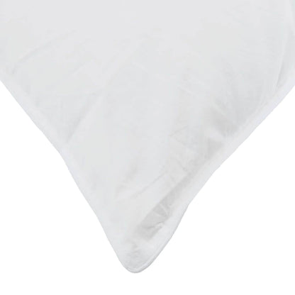vidaXL Pillow with Pillow 2 pcs White 60 x 80 cm Cotton