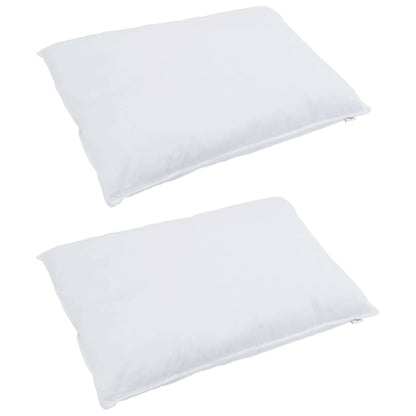 vidaXL Pillow with Pillow 2 pcs White 60 x 80 cm Cotton