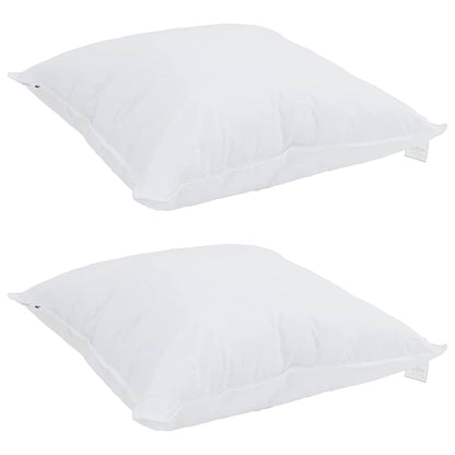 vidaXL Pillow with Pillow 2 pcs White 40 x 40 cm Cotton