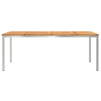 vidaXL DiningTable Brown 200 x 90 x 75 cm Solid Acacia Wood