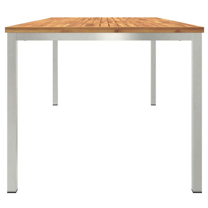 vidaXL DiningTable Brown 200 x 90 x 75 cm Solid Acacia Wood